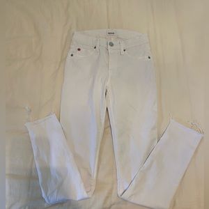 Hudson Natalie super skinny jeans, white, size 24